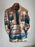 Columbia West Bend Printed Fleece Men — Camel / Multicolor