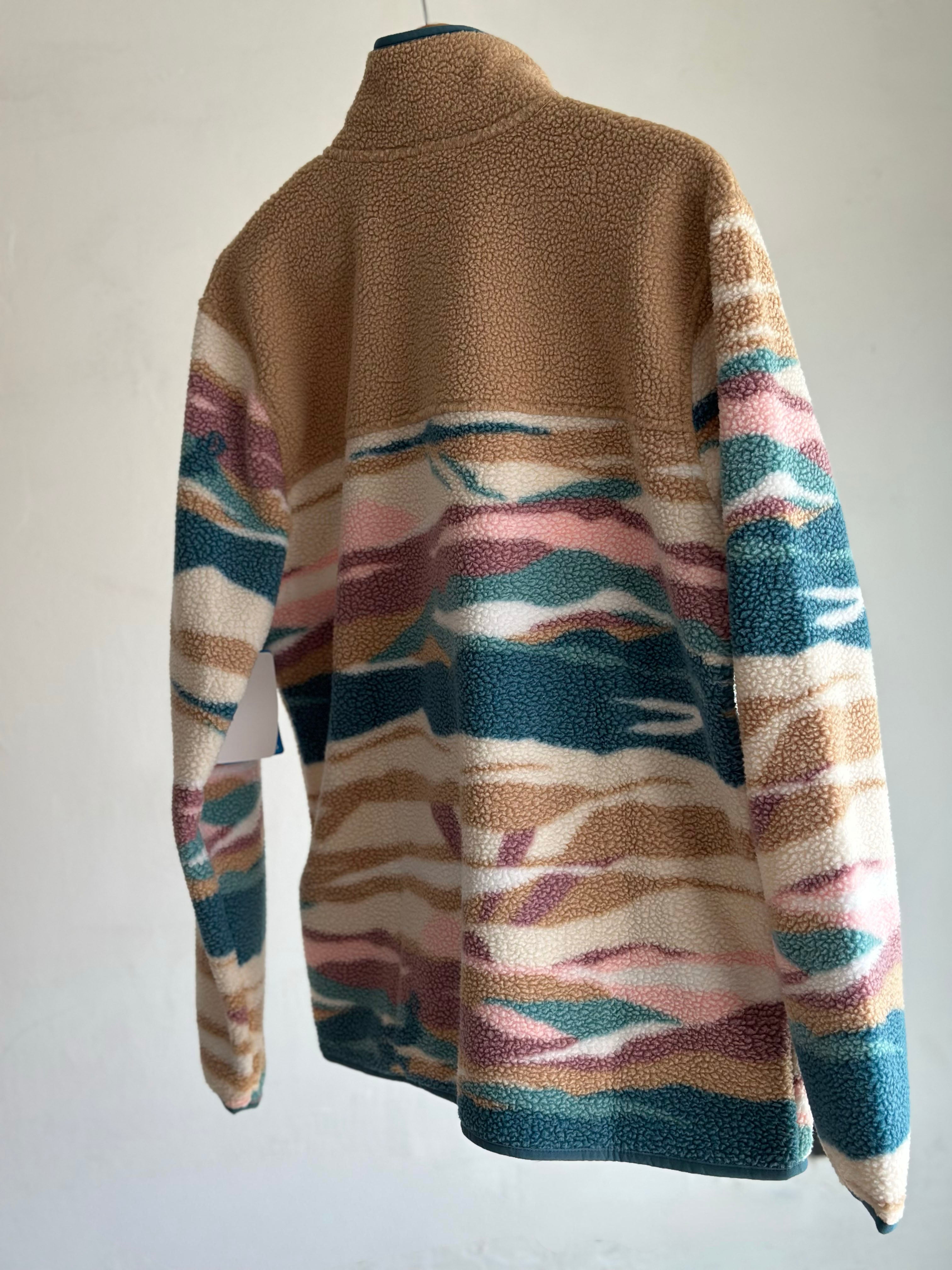 Columbia West Bend Printed Fleece Men — Camel / Multicolor