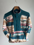 Columbia West Bend Printed Fleece — Dark Teal / Multicolor