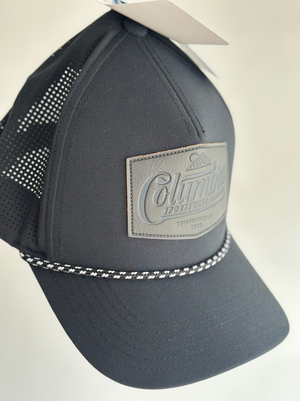 Columbia Sportswear Cap — Black — Leather Patch