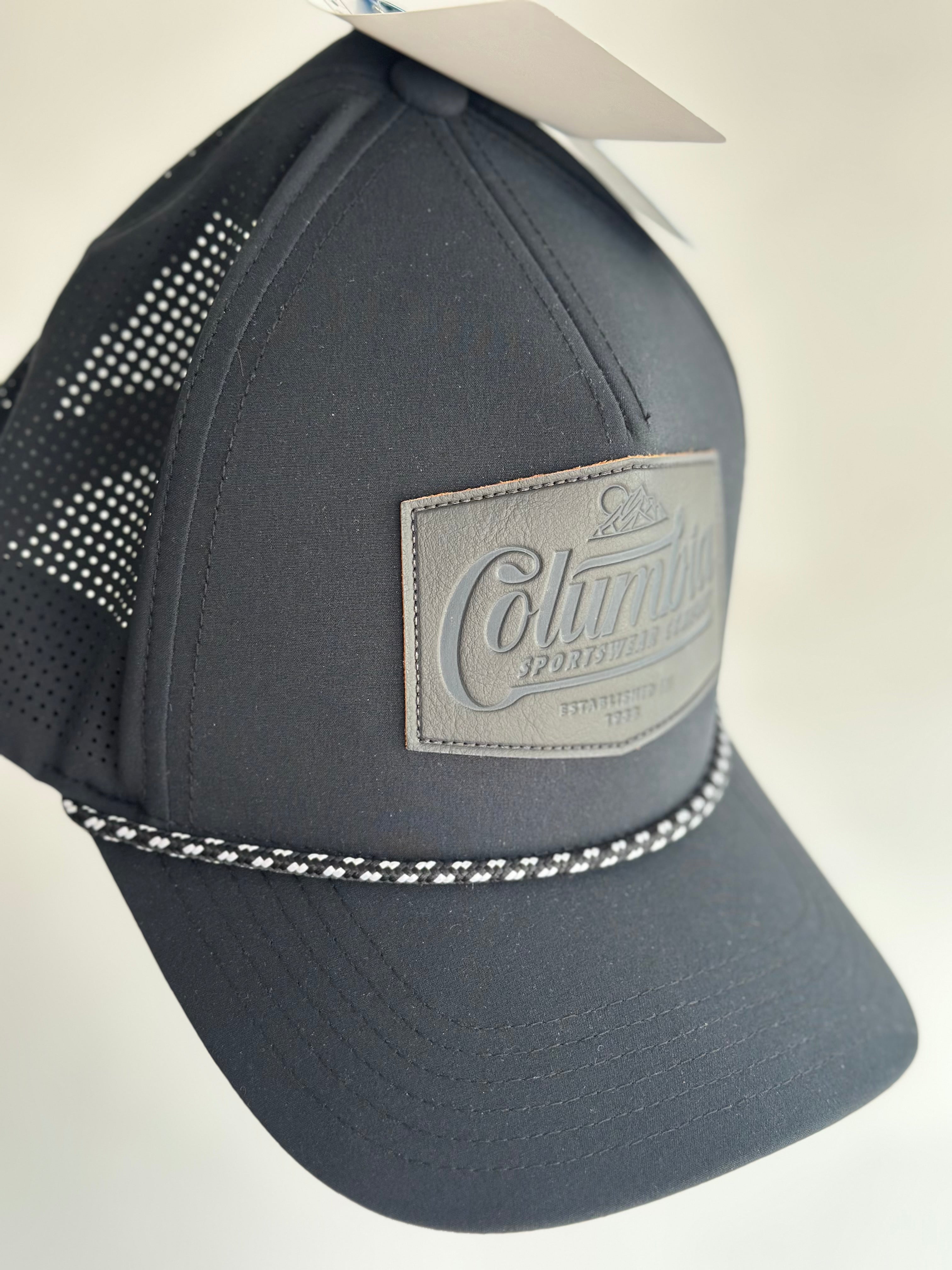 Columbia Sportswear Cap — Black — Leather Patch